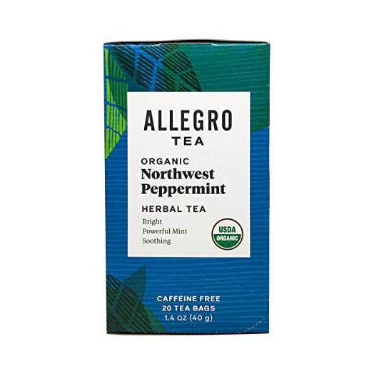 Allegro Tea, Organic Northwest Peppermint Tea Bags, 20 ct