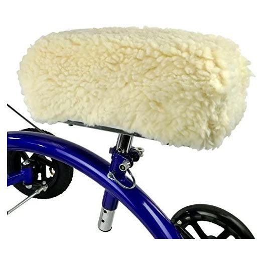KneeRover Deluxe Sheepette Knee Walker Kneepad Cover with Thick Comfortable Padding