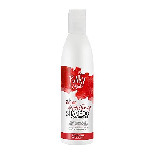 Punky Redilicious 3-in-1 Color Depositing Shampoo & Conditioner with Shea Butter and Pro Vitamin B that helps Nourish and Strengthen Hair, 8.5 oz
