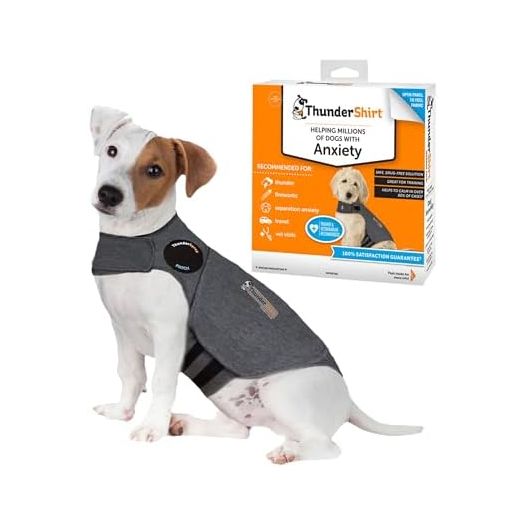 ThunderShirt for Dogs, Small, Heather Gray Classic - Dog Anxiety Relief Calming Vest