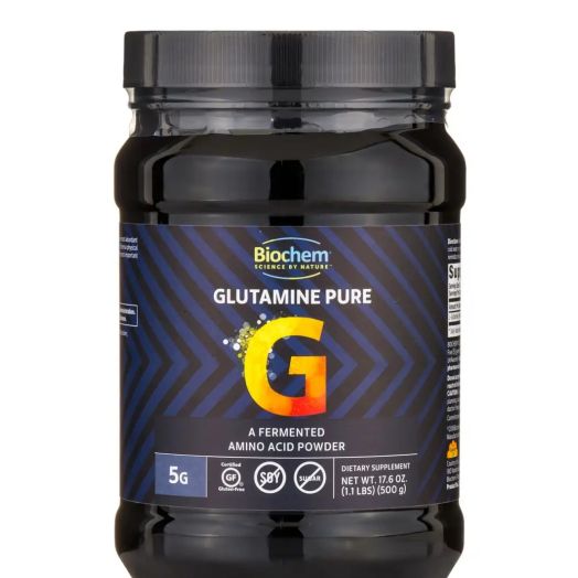 Biochem Sports Glutamine Pure Powder - 17.6 oz (500 Grams)