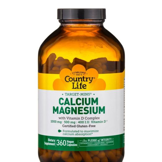 Country Life Target-Mins Calcium Magnesium - 360 Vegan Capsules