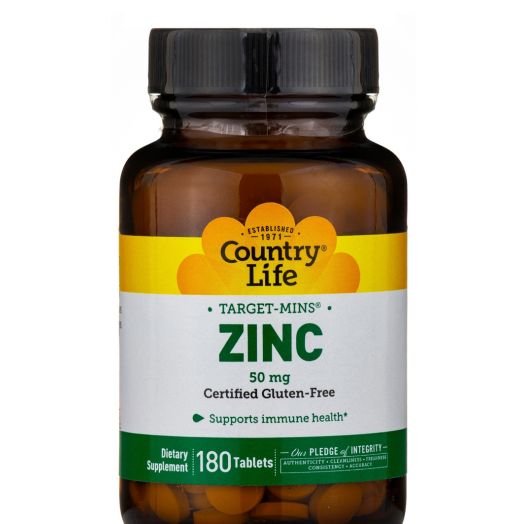 Country Life Target-Mins Zinc 50 mg - 180 Tablets