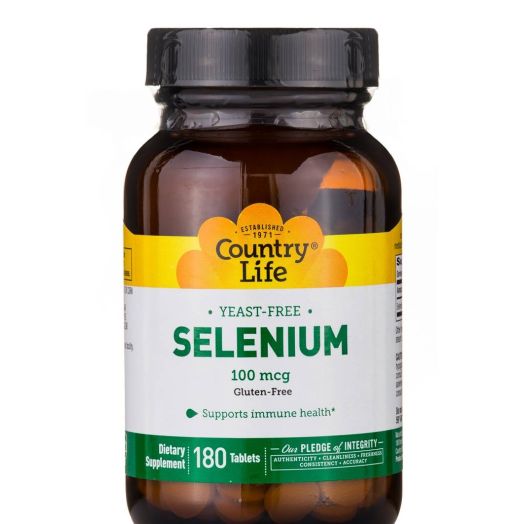 Country Life Selenium 100 mcg - 180 Tablets