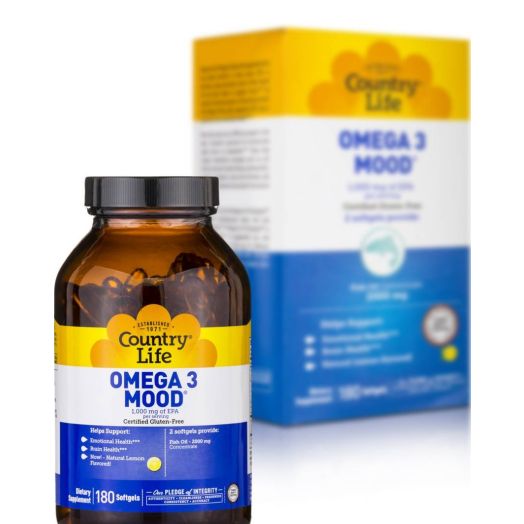 Country Life Omega 3 Mood - 180 Softgels