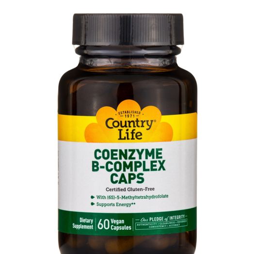 Country Life Coenzyme B-Complex Caps - 60 Vegan Capsules