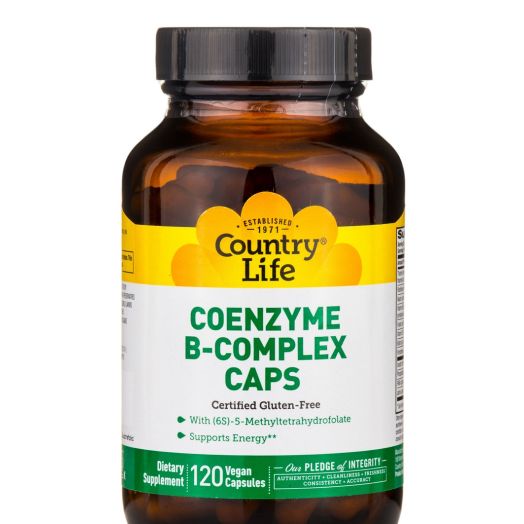 Country Life Coenzyme B-Complex Caps - 120 Vegan Capsules