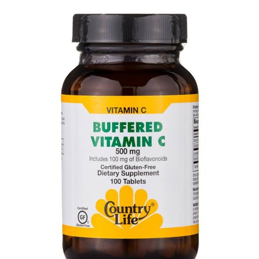 Country Life Buffered Vitamin C 500 mg with Bioflavonoids - 100 Tablets