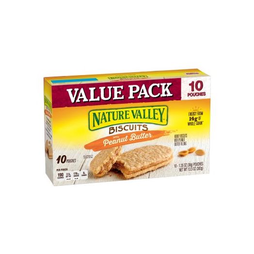 Nature Valley Biscuits With Peanut Butter, 13.5 oz, 10 Count
