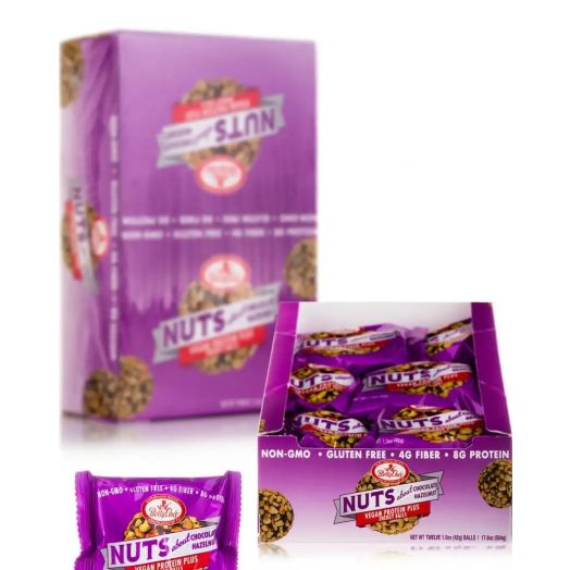 Betty Lou's Nuts About Energy Balls Protein Plus Chocolate Hazelnut - Box of 12 Balls