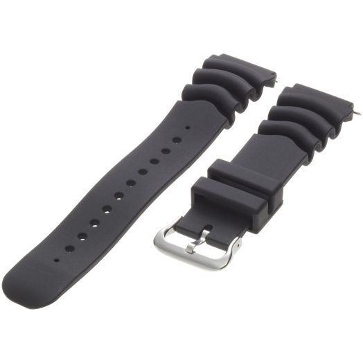 Timex Men's Q7B722 Resin Performance Sport 22mm Black Replacement Watchband