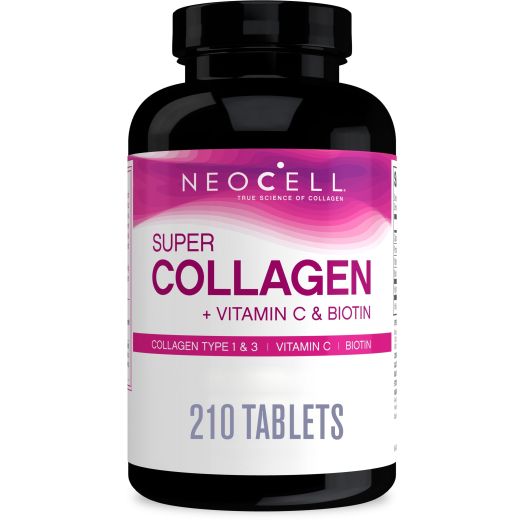 NeoCell Super Collagen + Vitamin C with Biotin for Healthy Skin, Hair and Nails, 210 Tablets