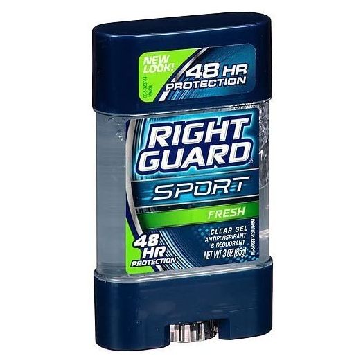 Right Guard Sport Antiperspirant and Deodorant, Clear Gel, Fresh, 3 Ounce (Pack of 4)
