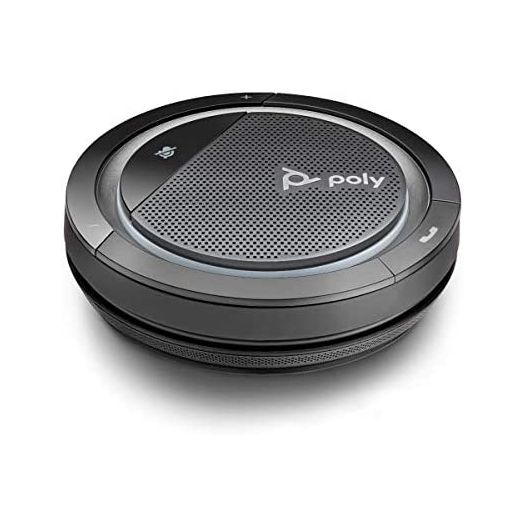 Poly Calisto 5300 Personal Bluetooth Speakerphone (Plantronics) - Connect to PC/Mac via USB-A and Cell Phone via Bluetooth - Works with Teams, Zoom, and More