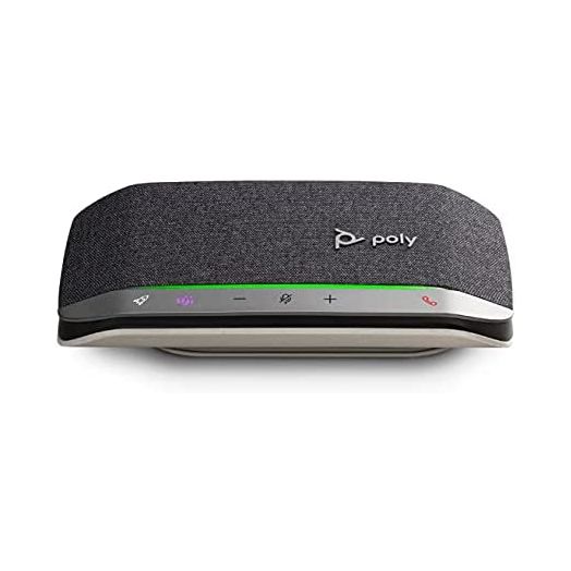 Poly Sync 20 USB-A Smart Speakerphone (Plantronics) - Personal Portable Speakerphone - Noise & Echo Reduction - Connect to Cell Phone via Bluetooth and PC/Mac via USB-A Cable - Teams Certified