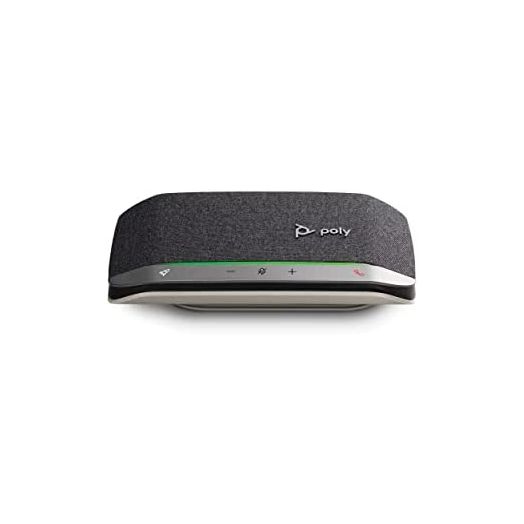 Poly (Plantronics + Polycom) Sync 20+ Personal Bluetooth Speakerphone w/USB-A UC Bluetooth Adapter (Plantronics) - Wirelessly to PC/Mac/Cell Phone - Works w/Teams, Zoom - Amazon Exclusive, Black