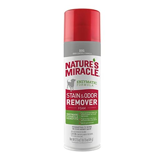 Natures Miracle Stain & Odor Remover Foaming Aerosol For Dogs, 17.5 Oz (P-68340)