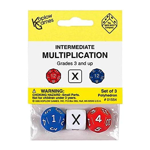Koplow Games Intermediate Multiplication Dice, Standard (15mm - 17mm)