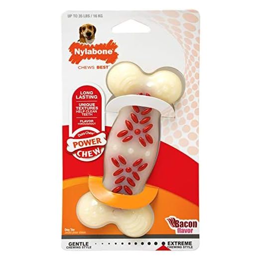 Nylabone Power Chew Action Ridges Chew Toy Medium - Up to 30 lbs.