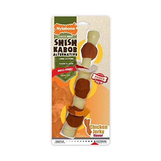 Nylabone Power Chew Shish Kabob Alternative Nylon Chew Toy Shish Kabob Chicken Large/Giant (1 Count)