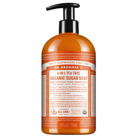 Dr. Bronner's Organic Sugar Soap – Tea Tree – 24 oz