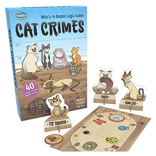 ThinkFun Cat Crimes Brain Game and Brainteaser, Age 8 and Up