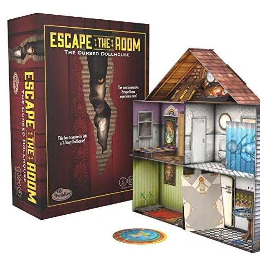 Think Fun Escape The Room The Cursed Dollhouse – an Escape Room Experience in a Box for Ages 13 and Up (7353)