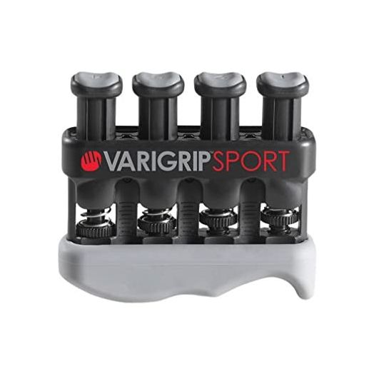 Dynatomy VariGrip Sport (VGSP), Adjustable Resistance, Medium, Heavy Finger, Hand Exerciser, Grip Strengthener, Extra-Wide Base, Padded fingertips, Callus Builder