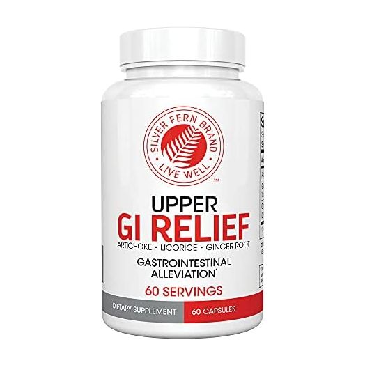 GI Relief - Natural Herbal Supplement - Reduce Gastrointestinal Discomfort, Acid Indigestion, Heartburn & More… (1 Bottle - 60 Capsules - 30 Day Supply)