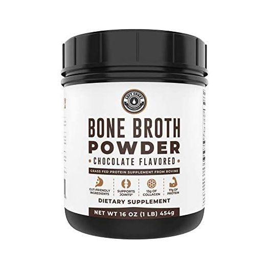 Left Coast Performance Bone Broth Protein Powder, Chocolate, 1 lb