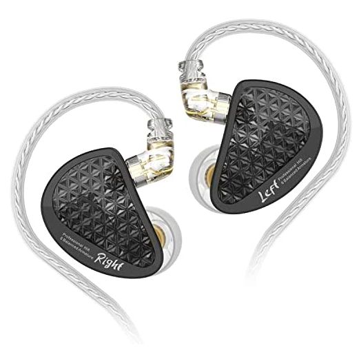 KZ AS16 Pro 8 Balance Armatures in-Ear Monitor Headphones, KZ 2022 New HiFi Music Earbuds Earphones for Studio Recording, Stereo Sound Gaming Earbuds Positioning Headsets(Without MIC, Black)