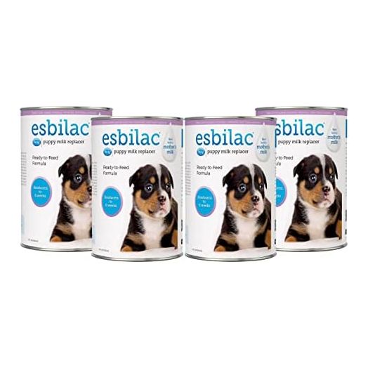 PetAg Esbilac Puppy Milk Replacer Liquid for Newborn to Six Weeks - Highly Palatable - 11 Fl Oz - 4 Pack