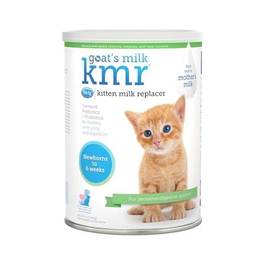 Pet-Ag Goat’s Milk KMR Kitten Milk Replacer Powder - 12 oz - Powdered Kitten Formula with Prebiotics, Probiotics & Vitamins for Kittens Newborn to Six Weeks Old - Easy to Digest