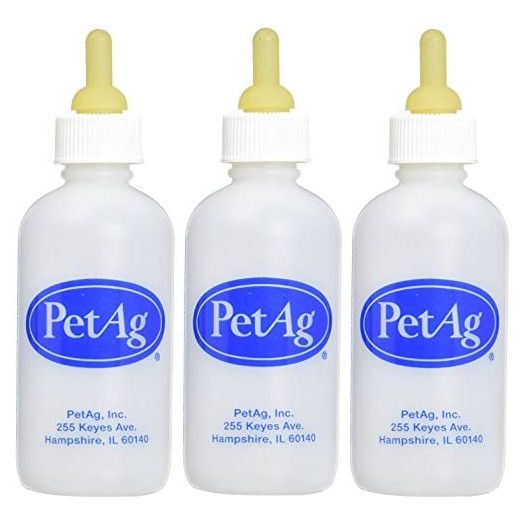 PetAg Nurser Bottle for Smaller Baby Animals - 2 oz. (3 Pack - 2 oz.)