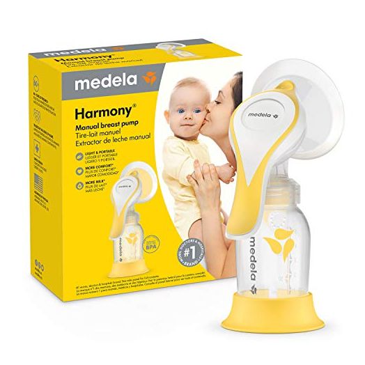 Medela Manual Breast Pump | Harmony Single Hand Breast Pump with Flex Breast Shields for More Comfort and Expressing More Milk