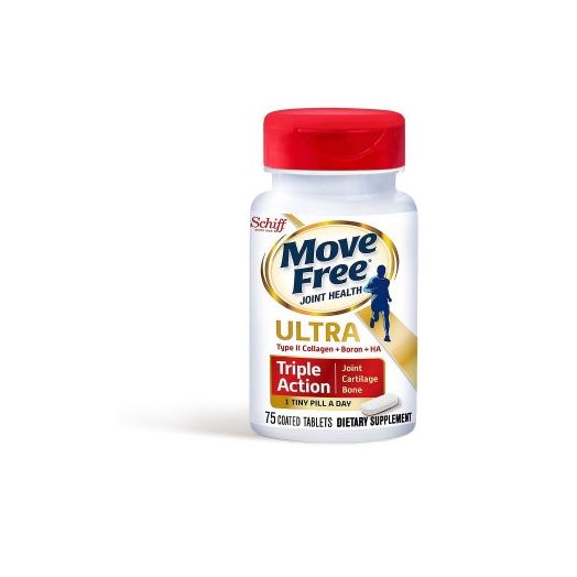 Schiff Move Free Ultra Triple-Action Coated Tablets, 75 Ct