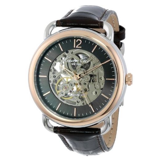 Kenneth Cole New York Men's Quartz Stainless Steel Case Leather Strap Black,(Model:KC8016)