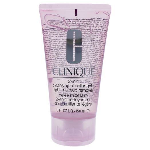 Clinique 2 In 1 Cleansing Micellar Gel+ Light Makeup Remover 5oz
