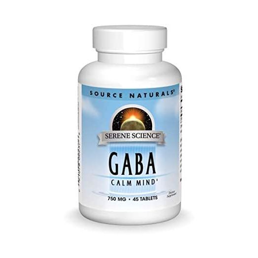 Source Naturals Serene Science GABA 750 mg Calm Mind, 45 Tablets