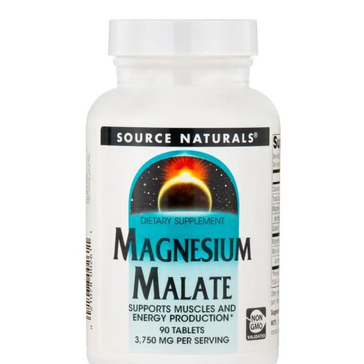 Source Naturals Magnesium Malate (3,750 mg per Serving) - 90 Tablets