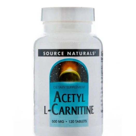 Source Naturals Acetyl L-Carnitine 500 mg - 120 Tablets