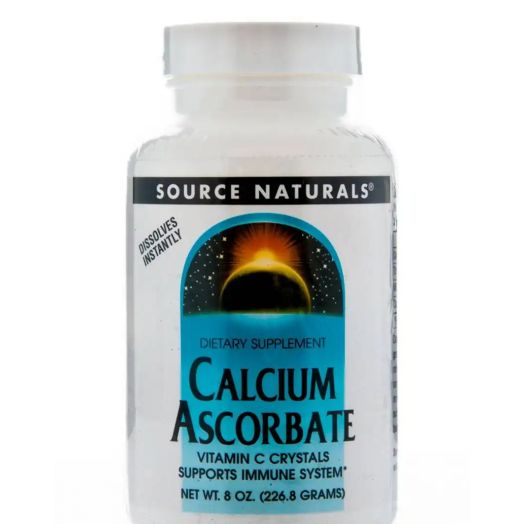 Source Naturals Calcium Ascorbate Crystals - 8 oz (226.8 Grams)