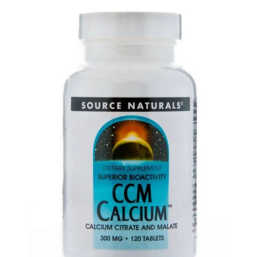 Source Naturals C-C-M Calcium 300 mg - 120 Tablets