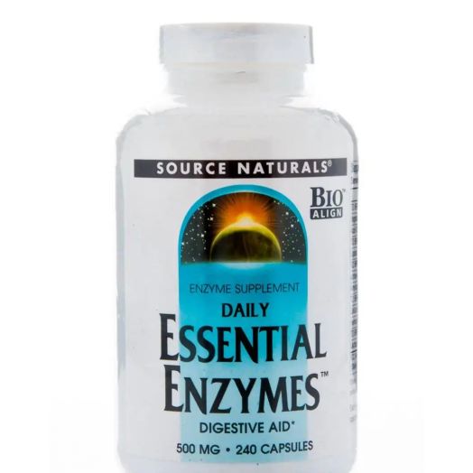 Source Naturals Essential Enzymes 500 mg - 240 Capsules