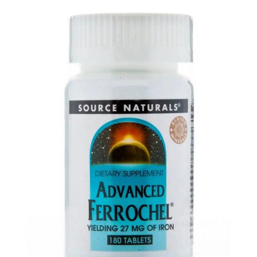 Source Naturals Advanced Ferrochel 27 mg - 180 Tablets