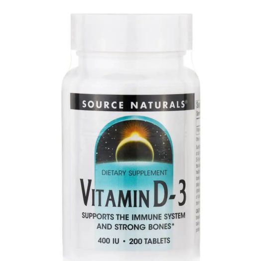 Source Naturals Vitamin D-3 400 IU - 200 Tablets