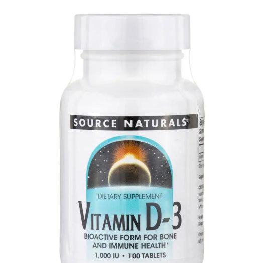 Source Naturals Vitamin D-3 1,000 IU - 100 Tablets
