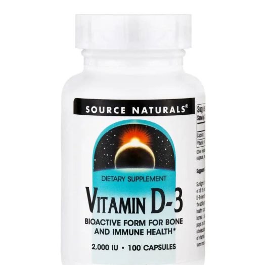 Source Naturals Vitamin D-3 2,000 IU - 100 Capsules