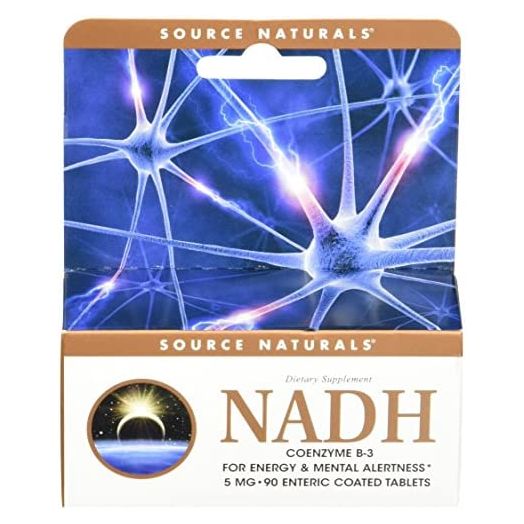 Source Naturals NADH 5mg, Boost Energy and Mental Alertness, 90 Tablets