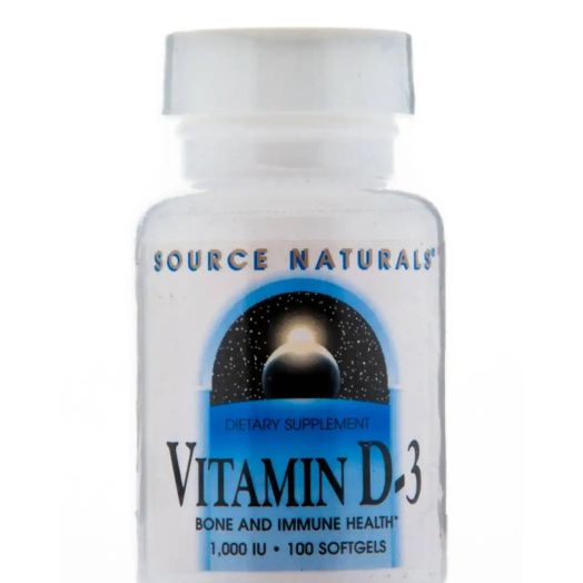 Source Naturals Vitamin D-3 1000 IU - 100 Softgels